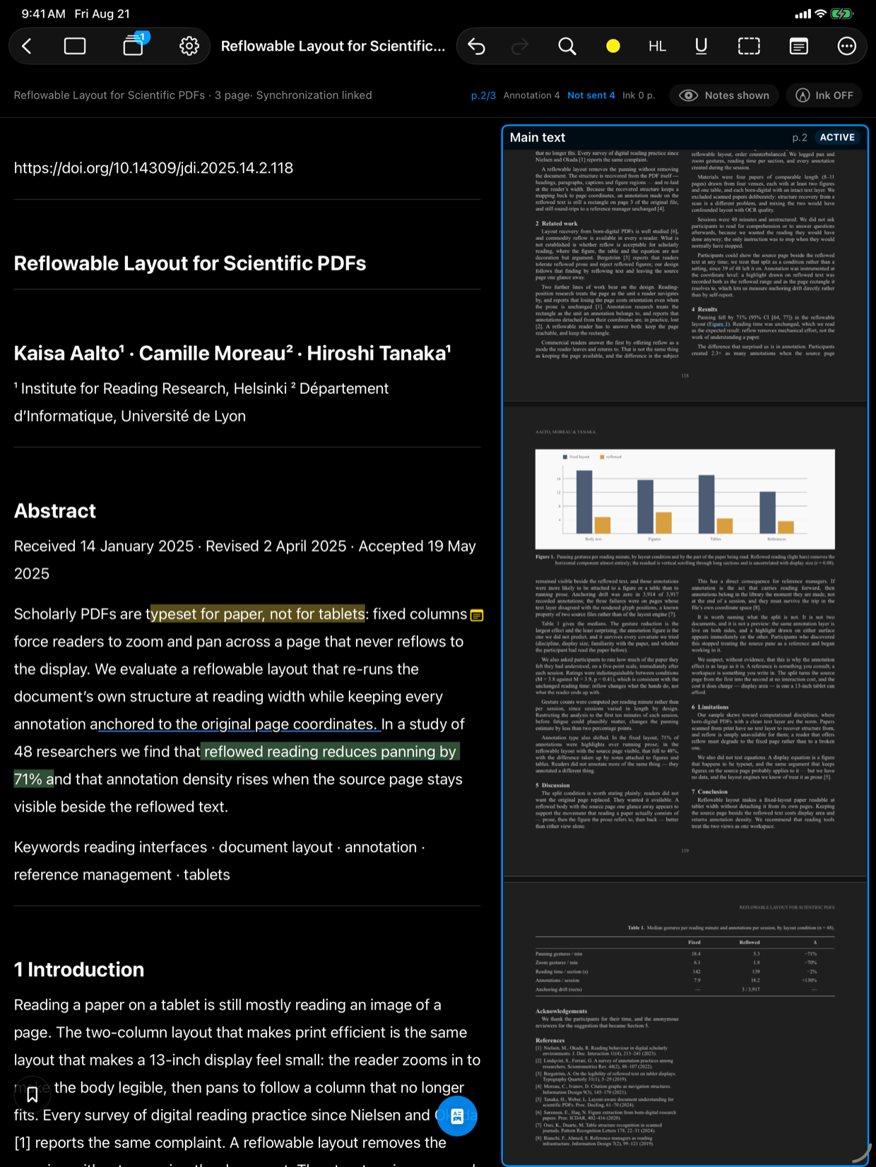 Reading a paper in Soft Dark
